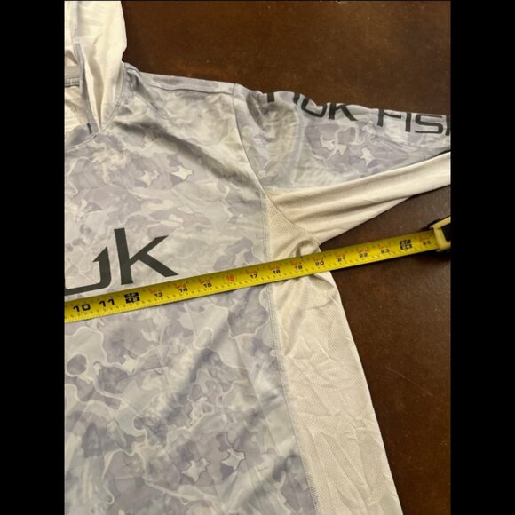 HUK Fishing Lightweight Hoodie Men’s Performance Pullover Medium - Picture 7 of 8